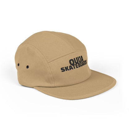 Ouija Skateboards Embroidered 5-Panel Cap — Vintage Skate Hat with Skeleton Logo
