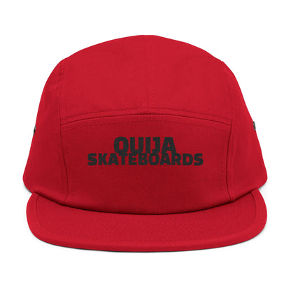 Ouija Skateboards Embroidered 5-Panel Cap — Vintage Skate Hat with Skeleton Logo